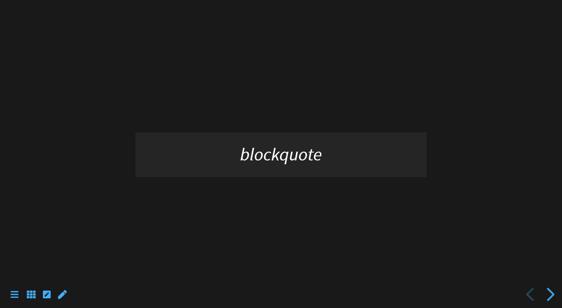blockquote