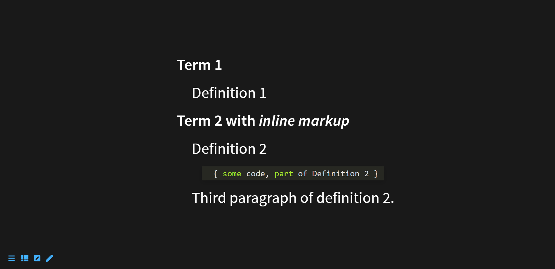 definitions