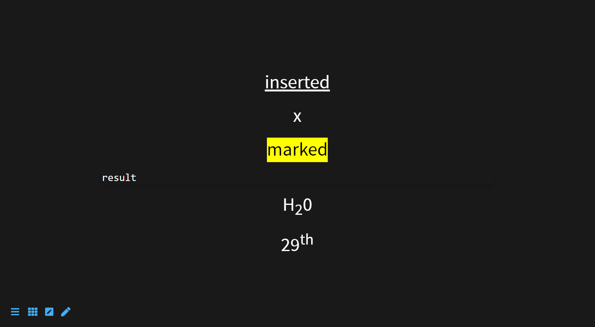 HTML inline
